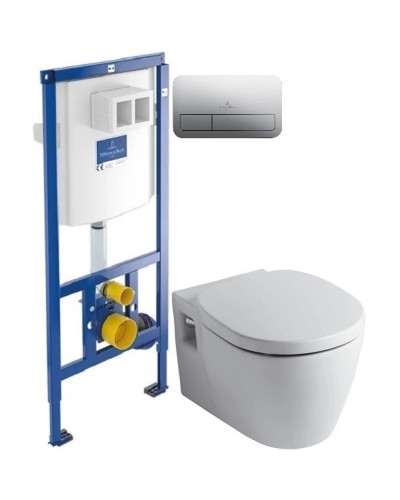 Комплект Ideal Standard Connect E803501 + E71270 + система инсталляции Villeroy & Boch 92246100 + 92249061