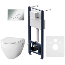 Комплект подвесной унитаз + система инсталляции Am.Pm Spirit 2.0 Pro L IS49051.701738