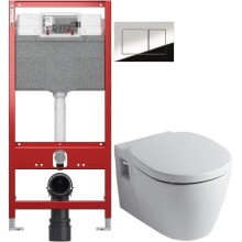 Комплект Ideal Standard Connect E803501 + E71270 + система инсталляции Tece 9300302 + 9240401