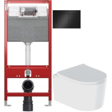 Комплект подвесной унитаз IDDIS Stone STORDSEI25 + система инсталляции Tece 9300302 + 9240407