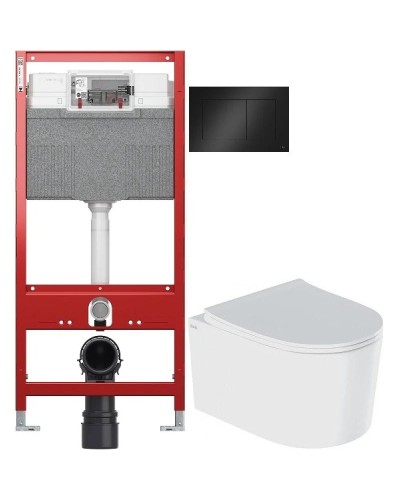 Комплект подвесной унитаз IDDIS Stone STORDSEI25 + система инсталляции Tece 9300302 + 9240407