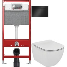 Комплект подвесной унитаз Ideal Standard Tesi Aquablade T007901 + T352701 + система инсталляции Tece 9300302 + 9240407