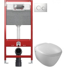 Комплект подвесной унитаз Jacob Delafon Presquile E4440-00 + система инсталляции Tece 9300302 + 9240921