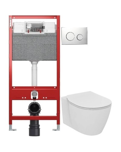 Комплект подвесной унитаз Ideal Standard Connect E771801 + E772401 + система инсталляции TECE 9300302 + 9240921
