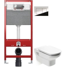 Комплект подвесной унитаз Roca Dama Senso 346517000 + ZRU9302820 + система инсталляции TECE 9300302 + 9240401