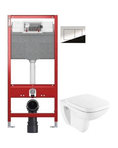 Комплект подвесной унитаз Roca Debba 346997000 + ZRU9302826 + система инсталляции TECE 9300302 + 9240401