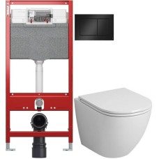 Комплект подвесной унитаз Grossman GR-4455S + система инсталляции Tece 9300302 + 9240407