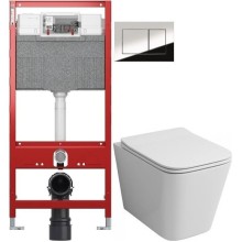 Комплект подвесной унитаз Grossman GR-4441S + система инсталляции TECE 9300302 + 9240401