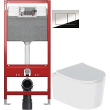 Комплект подвесной унитаз IDDIS Stone STORDSEI25 + система инсталляции Tece 9300302 + 9240401