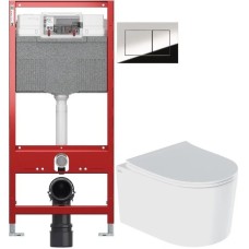 Комплект подвесной унитаз IDDIS Stone STORDSEI25 + система инсталляции Tece 9300302 + 9240401