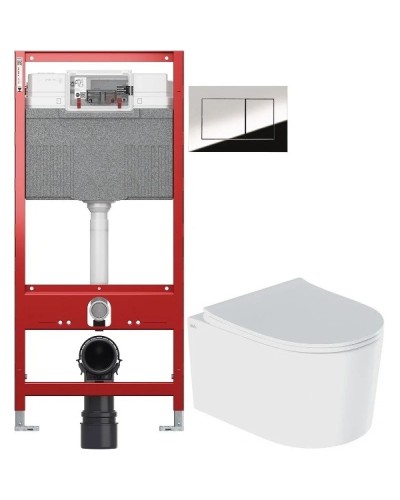 Комплект подвесной унитаз IDDIS Stone STORDSEI25 + система инсталляции Tece 9300302 + 9240401