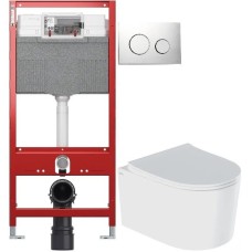 Комплект подвесной унитаз IDDIS Stone STORDSEI25 + система инсталляции Tece 9300302 + 9240921