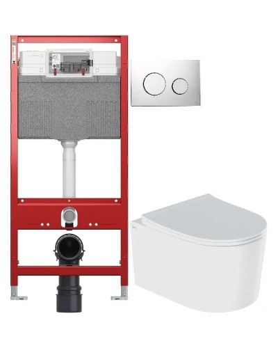 Комплект подвесной унитаз IDDIS Stone STORDSEI25 + система инсталляции Tece 9300302 + 9240921