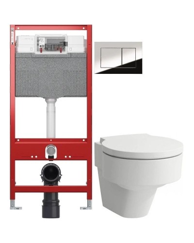 Комплект подвесной унитаз Laufen Val 8.2028.1.000.000.1 + 8.9428.1.000.000.1 + система инсталляции Tece 9300302 + 9240401