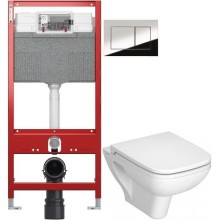 Комплект подвесной унитаз Vitra S20 5507B003-0101 + 77-003-009 + система инсталляции Tece 9300302 + 9240401
