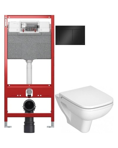 Комплект подвесной унитаз Vitra S20 5507B003-0101 + 77-003-009 + система инсталляции Tece 9300302 + 9240407