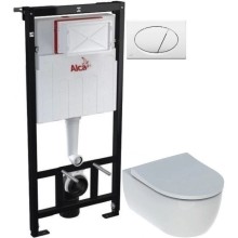 Комплект подвесной унитаз Geberit iCon 500.784.01.1 + система инсталляции AlcaPlast AM101/11203:1RUSSETM70