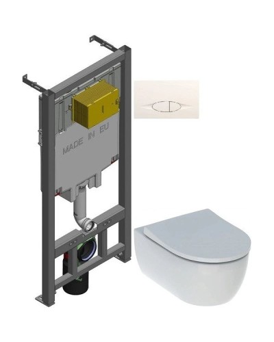 Комплект подвесной унитаз Geberit iCon 500.784.01.1 + система инсталляции Jacob Delafon E29025-NF + E29026-01R