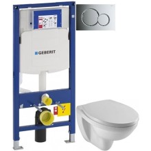 Комплект подвесной унитаз Jacob Delafon Patio EDV102-00 + E70021-00 + система инсталляции Geberit 111.300.00.5 + 115.770.21.5 + 111.815.00.1
