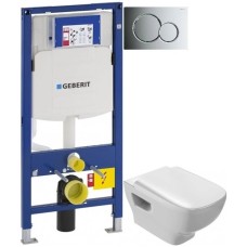 Комплект подвесной унитаз Jacob Delafon Struktura EDE102-00 + E70024-00 + система инсталляции Geberit 111.300.00.5 + 115.770.21.5 + 111.815.00.1