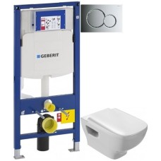 Комплект подвесной унитаз Jacob Delafon Struktura EDE102-00 + E4270-00 + система инсталляции Geberit 111.300.00.5 + 115.770.21.5 + 111.815.00.1