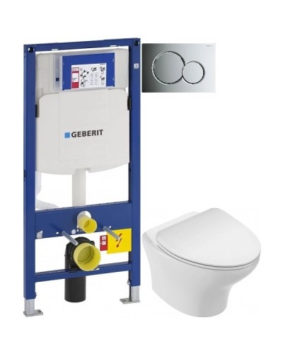 Комплект подвесной унитаз Jacob Delafon Nouvelle Vague EDK102-00 + E22124-00 + система инсталляции Geberit 111.300.00.5 + 115.770.21.5 + 111.815.00.1