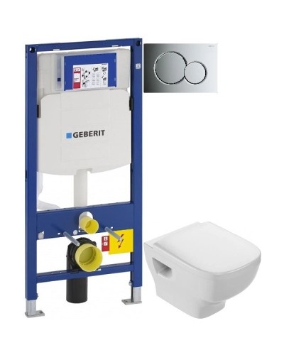 Комплект подвесной унитаз Jacob Delafon Struktura EDF102-00 + E4272-00 + система инсталляции Geberit 111.300.00.5 + 115.770.21.5 + 111.815.00.1