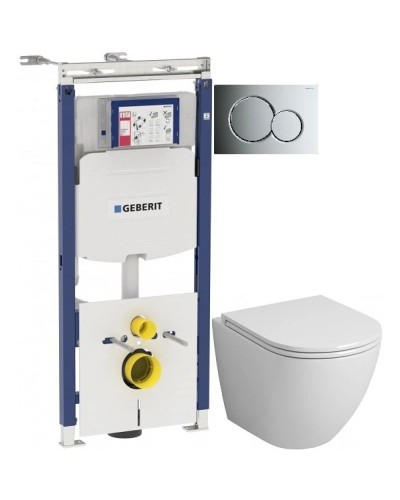 Комплект подвесной унитаз Grossman GR-4455S + система инсталляции Geberit 111.362.00.5 + 115.770.21.5