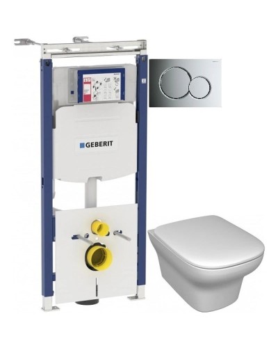 Комплект подвесной унитаз Jacob Delafon Vox EDM102-00 + E20142-00 + система инсталляции Geberit 111.362.00.5 + 115.770.21.5