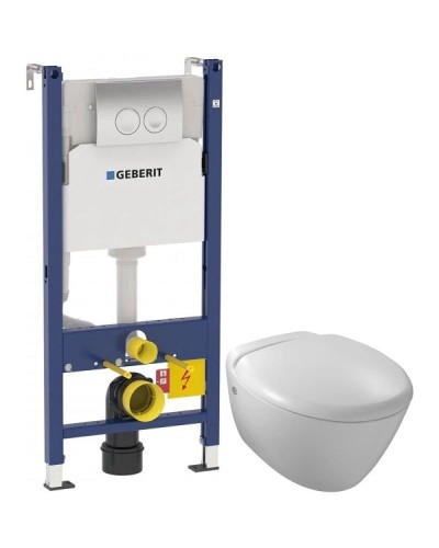 Комплект подвесной унитаз Jacob Delafon Presquile E4440-00 + система инсталляции Geberit 458.124.21.1