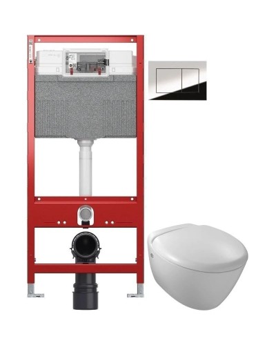 Комплект подвесной унитаз Jacob Delafon Presquile E4440-00 + система инсталляции TECE 9300302 + 9240401