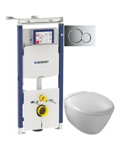 Комплект подвесной унитаз Jacob Delafon Presquile E4440-00 + система инсталляции Geberit 111.362.00.5 + 115.770.21.5