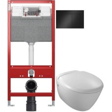 Комплект подвесной унитаз Jacob Delafon Presquile E4440-00 + система инсталляции Tece 9300302 + 9240407
