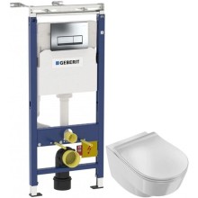 Комплект подвесной унитаз Jacob Delafon Odeon Rive Gauche EDR102-00 + E24889-00 + система инсталляции Geberit 458.125.21.1