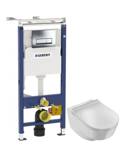 Комплект подвесной унитаз Jacob Delafon Odeon Rive Gauche EDR102-00 + E24889-00 + система инсталляции Geberit 458.125.21.1