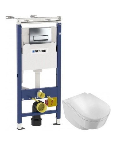 Комплект подвесной унитаз Jacob Delafon Odeon Rive Gauche EDR102-00 + E24888-00 + система инсталляции Geberit 458.125.21.1