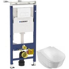 Комплект подвесной унитаз Jacob Delafon Odeon Rive Gauche EDR102-00 + E24888-00 + система инсталляции Geberit 458.125.11.1