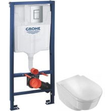 Комплект подвесной унитаз Jacob Delafon Odeon Rive Gauche EDR102-00 + E24888-00 + система инсталляции Grohe 38772001