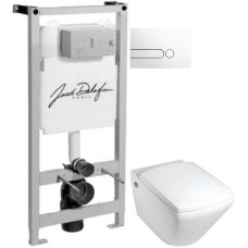 Комплект подвесной унитаз Jacob Delafon Escale E1306-00 + система инсталляции  Jacob Delafon E5504-NF + E4326-00