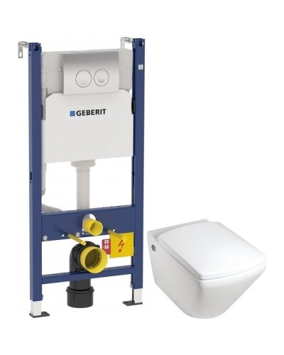 Комплект подвесной унитаз Jacob Delafon Escale E1306-00 + система инсталляции Geberit 458.124.21.1