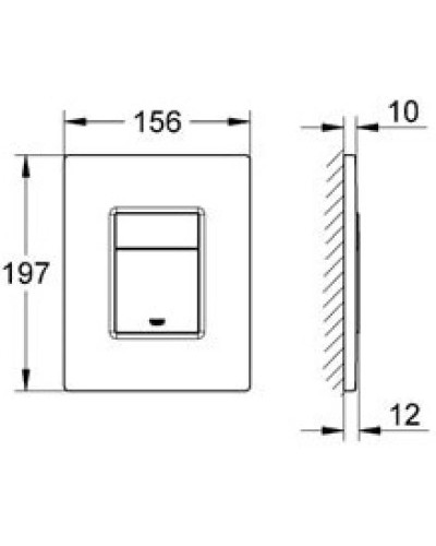 Комплект подвесной унитаз Jacob Delafon Escale E1306-00 + система инсталляции Grohe 38772001