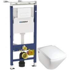 Комплект подвесной унитаз Jacob Delafon Escale E1306-00 + система инсталляции Geberit 458.125.11.1
