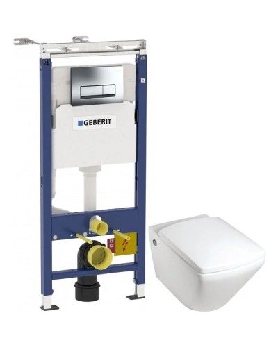 Комплект подвесной унитаз Jacob Delafon Escale E1306-00 + система инсталляции Geberit 458.125.21.1