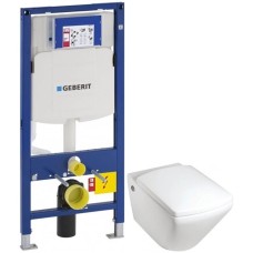 Комплект подвесной унитаз Jacob Delafon Escale E1306-00 + система инсталляции Geberit 111.300.00.5