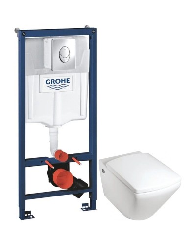 Комплект подвесной унитаз Jacob Delafon Escale E1306-00 + система инсталляции Grohe 38721001