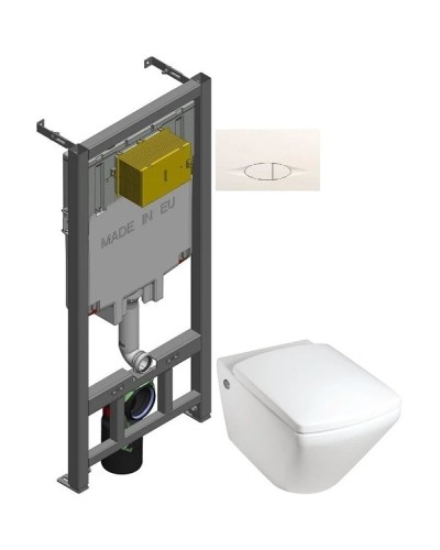 Комплект подвесной унитаз Jacob Delafon Escale E1306-00 + система инсталляции Jacob Delafon E29025-NF + E29026-01R