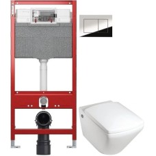 Комплект подвесной унитаз Jacob Delafon Escale E1306-00 + система инсталляции TECE 9300302 + 9240401