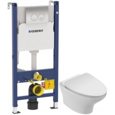 Комплект подвесной унитаз Jacob Delafon Nouvelle Vague EDJ102-00 + E20069-00 + система инсталляции Geberit 458.124.21.1