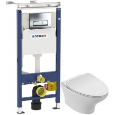 Комплект подвесной унитаз Jacob Delafon Nouvelle Vague EDJ102-00 + E20069-00 + система инсталляции Geberit 458.125.21.1