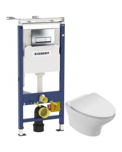 Комплект подвесной унитаз Jacob Delafon Nouvelle Vague EDJ102-00 + E20069-00 + система инсталляции Geberit 458.125.21.1